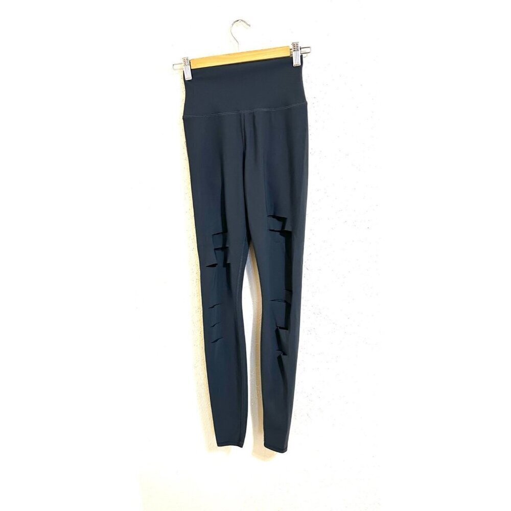 Alo Yoga Women's High Waisted Ripped Warrior Legging Size XS - Picture 4 of 9